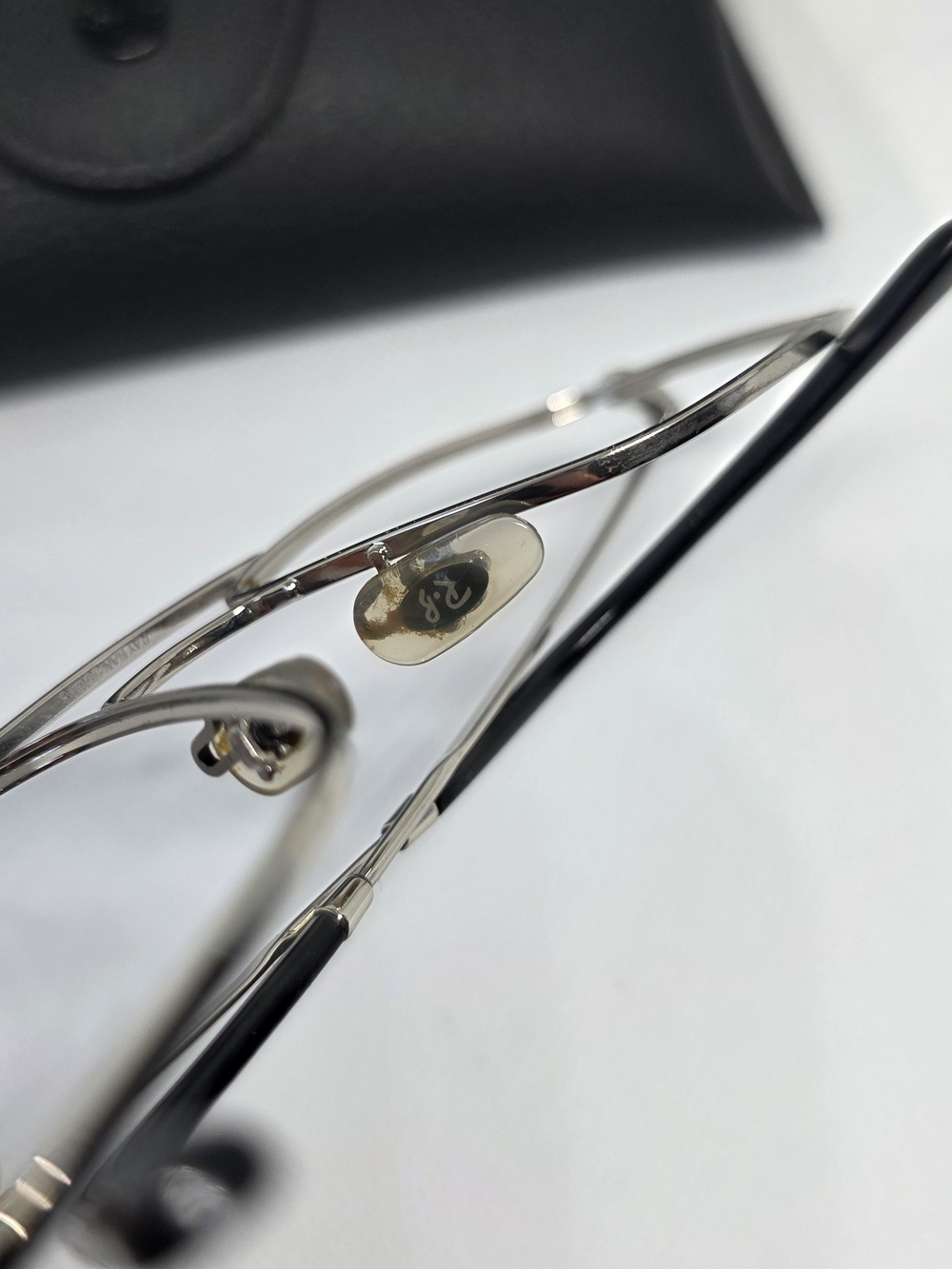 Ray-Ban RB 6434 Silver Metal Aviator Glasses Frames with Black Temples - Picture 5 of 7
